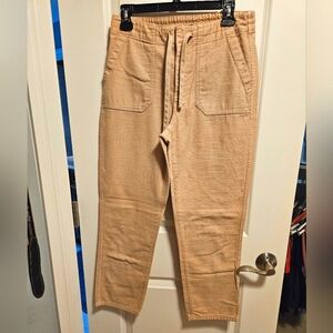 Jcrew Khaki Tie Waist Pants
